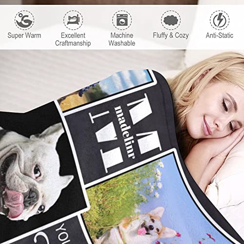 Personalized Dog Memory Blankets with Custom Photos USA Made