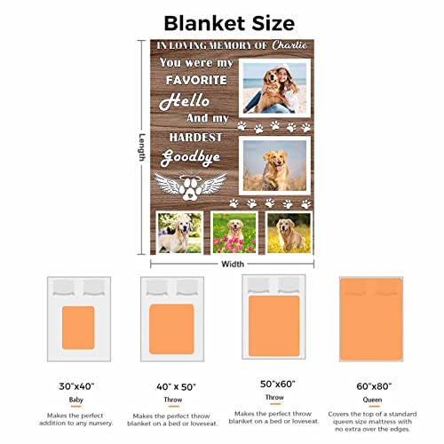 Custom Pet Photo Throw Blanket - Personalized Gift