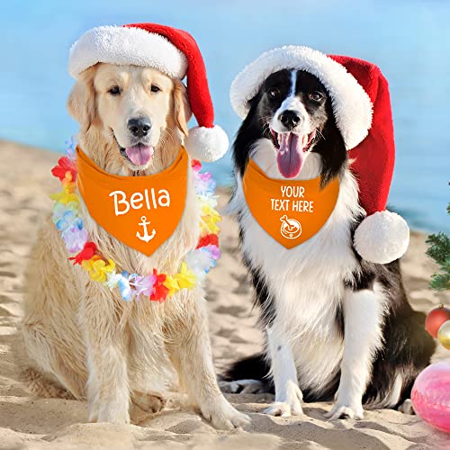 Nibana Personalized Custom Dog Bandana with Icons