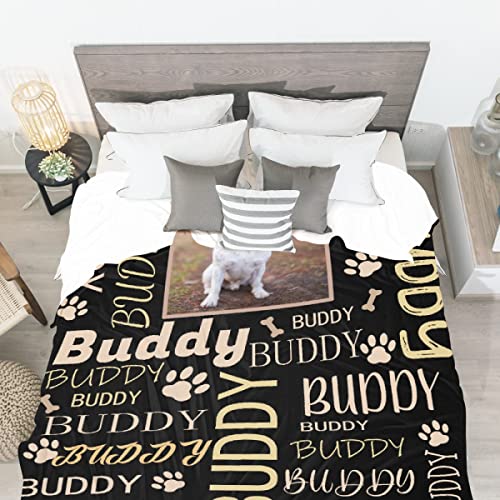 Custom Name Dog Blanket - Personalized Pet Throw