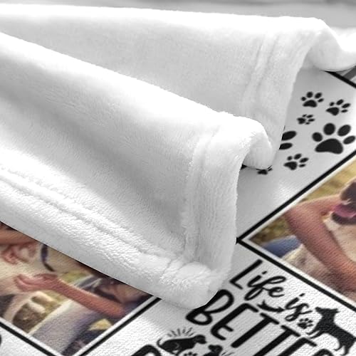 Personalized Dog Blanket with Custom Photo - Large Size