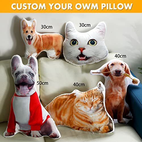 Personalized Pet Shaped Pillow with Your Funny Photos