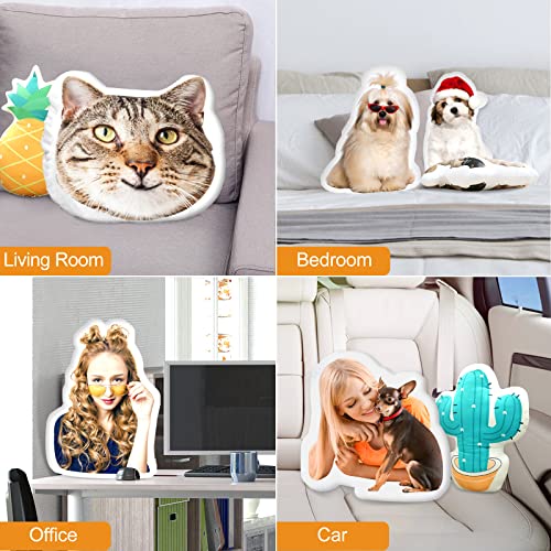 Personalized Double-Sided Pet Photo Pillow - Lovely Holiday Gift