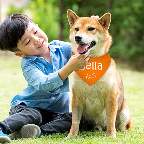 Nibana Personalized Custom Dog Bandana with Icons