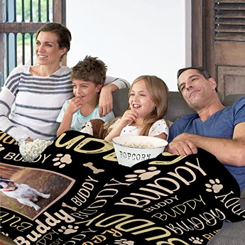 Custom Name Dog Blanket - Personalized Pet Throw