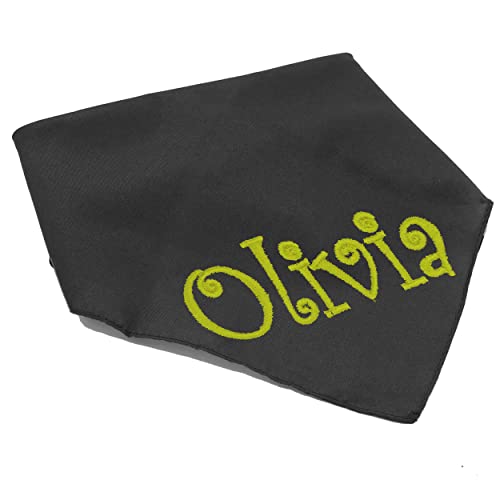 Custom Embroidered Dog Bandana - Personalized Pet Scarf