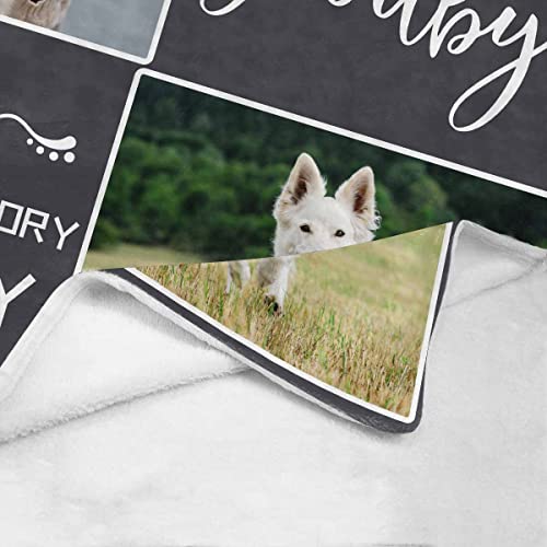 Custom Pet Photo Blanket for Memorial Sympathy Gift