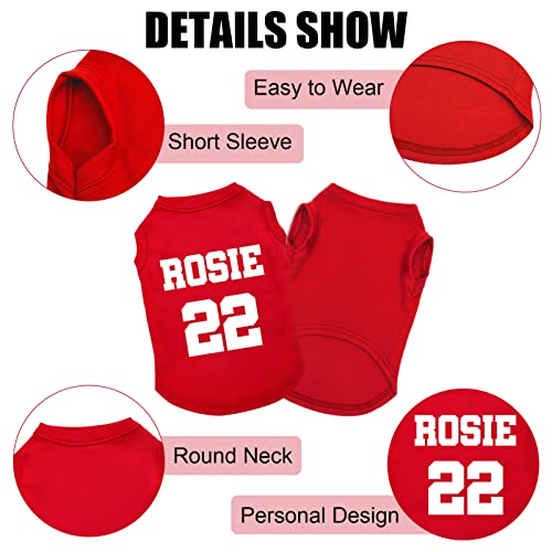 Custom Dog Soccer Jersey with Personalized Name & Number