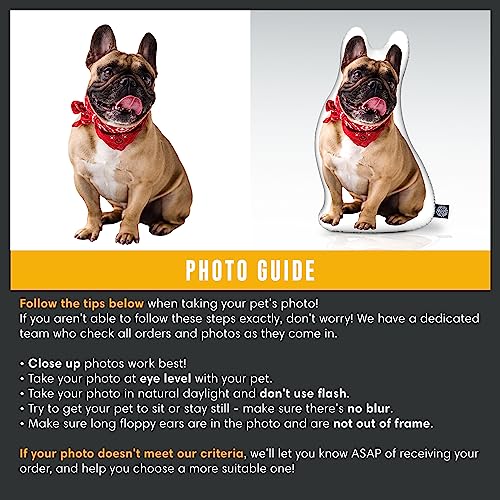 College Dog Shaped Custom Pillow - Personalized Pet Keepsake