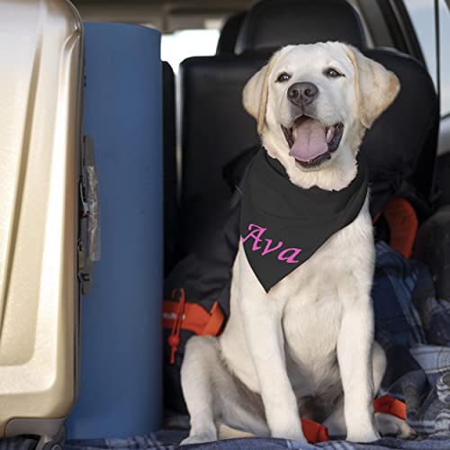 Custom Embroidered Dog Bandana - Personalized Pet Scarf