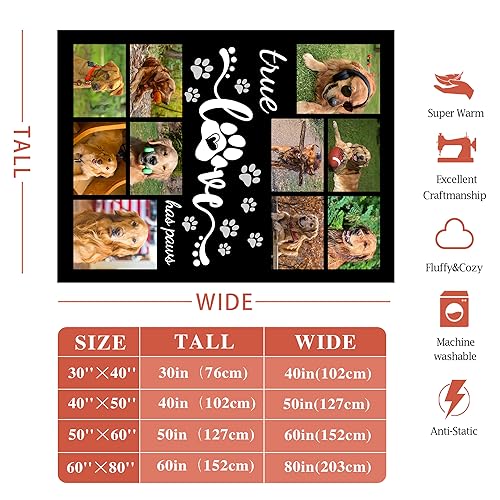 Personalized Dog Memorial Blanket with Custom Photo