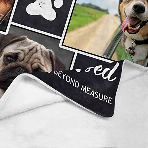 Personalized Dog Memory Blankets with Custom Photos USA Made