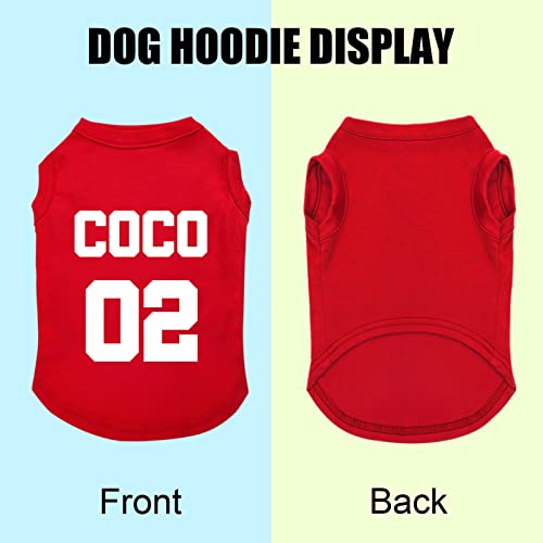 Custom Dog Soccer Jersey with Personalized Name & Number