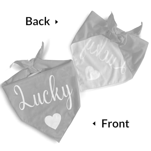 Personalized Polyester Dog Bandana with Customized Name