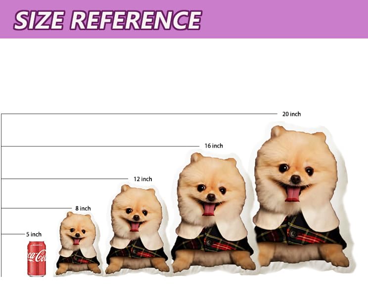 LUSHADD Custom Pet Pillow with Duplex Printing (8 inch)