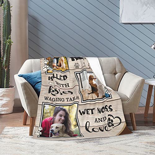 Personalized Photo Dog Blanket for Pet Lovers