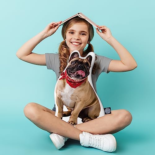 College Dog Shaped Custom Pillow - Personalized Pet Keepsake