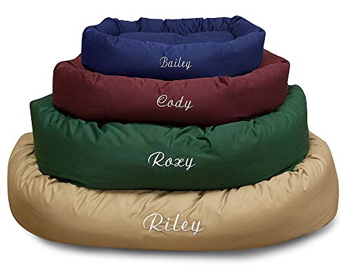 Personalized Calming Dog Bed - Cozy Supportive Washable - Blue
