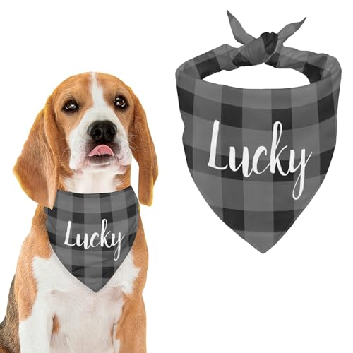 Personalized Dog Bandana with Name for Small Medium Large Dogs and Cats