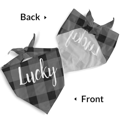 Personalized Dog Bandana with Name for Small Medium Large Dogs and Cats