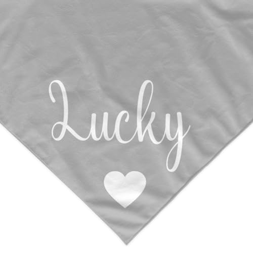 Personalized Polyester Dog Bandana with Customized Name