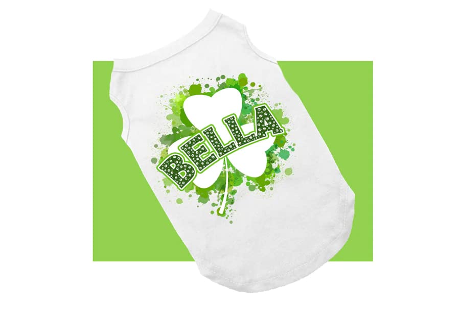 Personalized Lucky Clover Dog Shirt for St. Patrick's Day