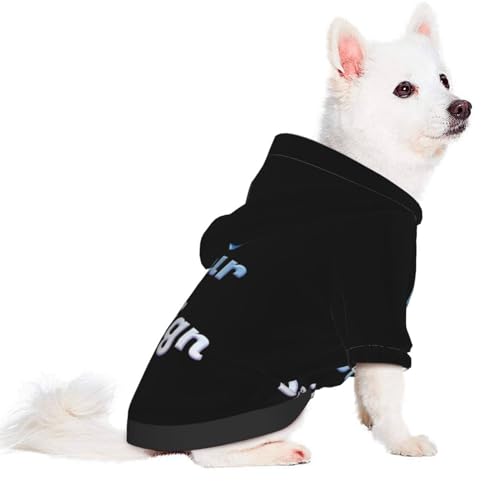 Personalized Photo Text Hoodie for Small Pets