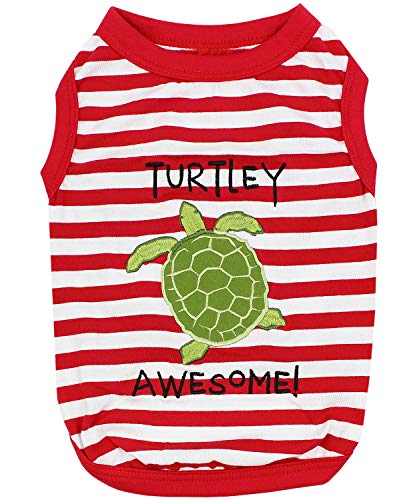 Parisian Pet Turtle Design Tee for XS Dog