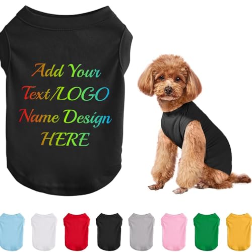 Personalized Dog Shirt Dress with Custom Print, Breathable