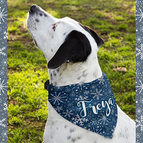 Customizable Dog Christmas Bandanas in 3 Sizes, 10 Designs
