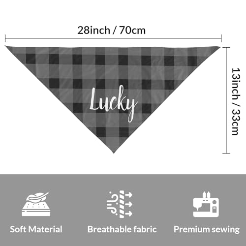 Personalized Dog Bandana with Name for Small Medium Large Dogs and Cats