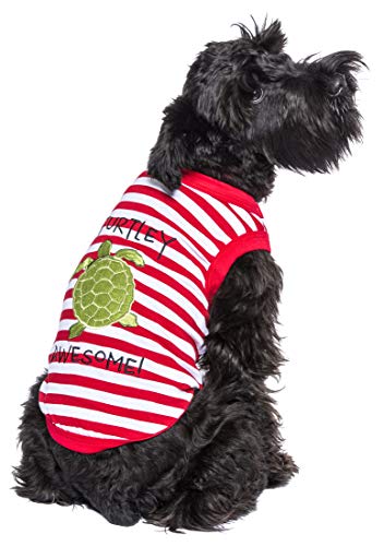 Parisian Pet Turtle Design Tee for XS Dog