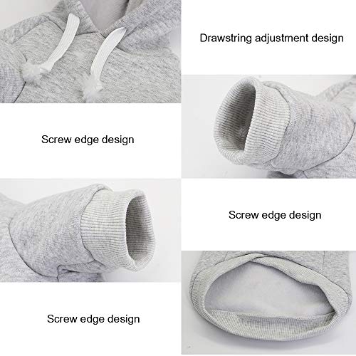 Personalized Dog Hoodie with Name & Number, Custom Pet Clothes