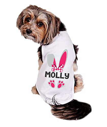 Easter Bunny Dog Shirt with Personalized Bunny Ears