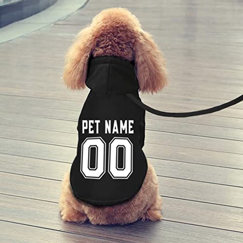 Custom Pet Hoodies with Personalized Name & Number