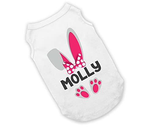 Easter Bunny Dog Shirt with Personalized Bunny Ears