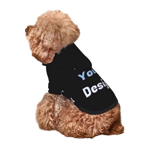 Personalized Photo Text Hoodie for Small Pets