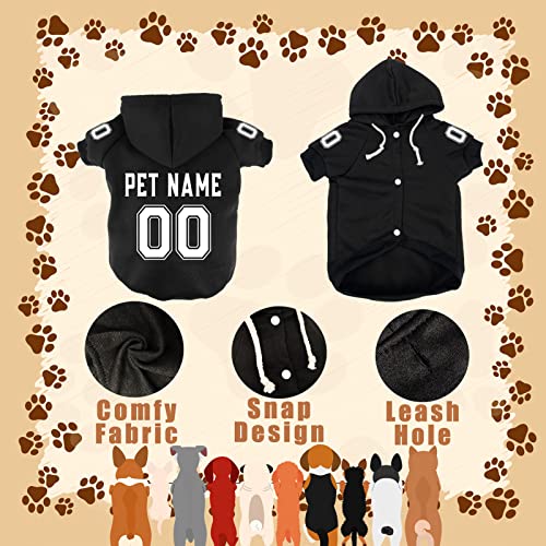 Custom Pet Hoodies with Personalized Name & Number