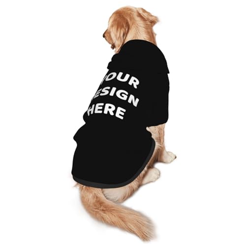 Customized Dog Hoodie with Personalized Text and Image