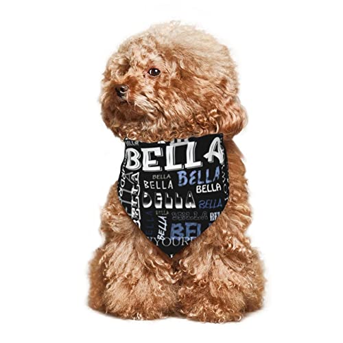 Personalized Pet Bandana with Name and Image Customization