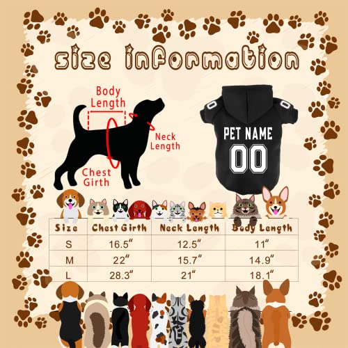 Custom Pet Hoodies with Personalized Name & Number