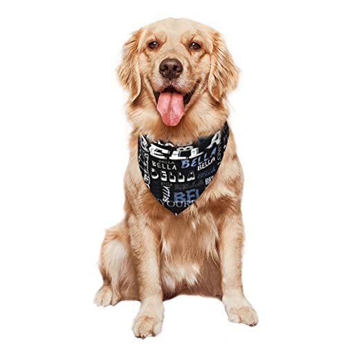 Personalized Pet Bandana with Name and Image Customization