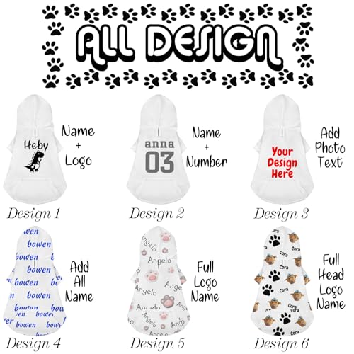 Personalized photo dog hoodies for warmth and style