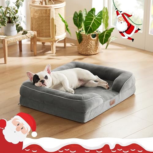 Bedsure Orthopedic Waterproof Dog Sofa Bed - Grey