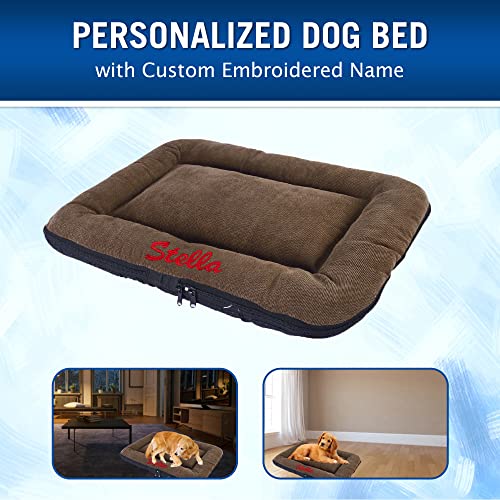 Custom Embroidered Personalized Dog Bed - Super Soft