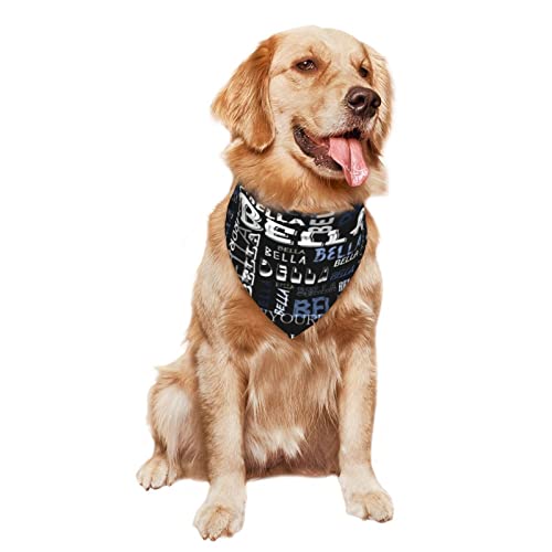 Personalized Pet Bandana with Name and Image Customization