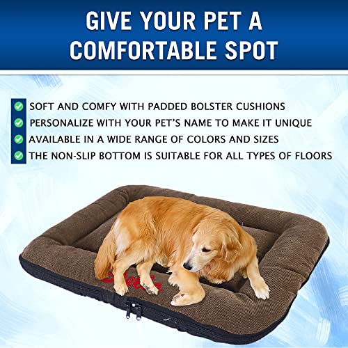 Custom Embroidered Personalized Dog Bed - Super Soft