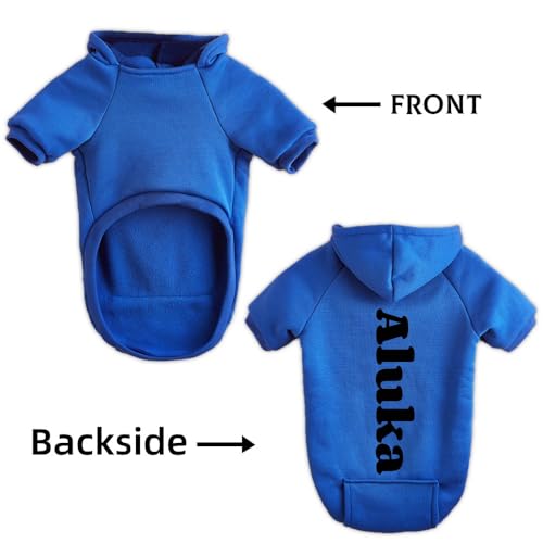 Personalized Pet Hoodie with Name & Number, Customized