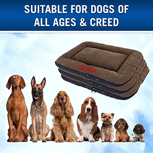 Custom Embroidered Personalized Dog Bed - Super Soft