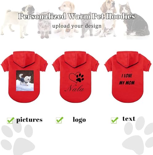 Personalized Pet Hoodie with Name & Number, Customized